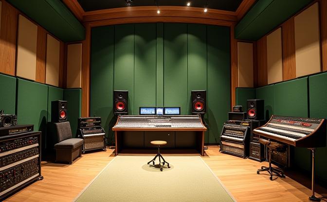 Professional studio space at Emerald Sound Studios